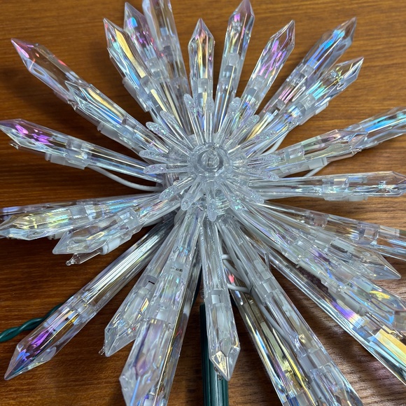 NEW Beautiful White Mini-Light Christmas Tree Star Topper - Picture 3 of 9